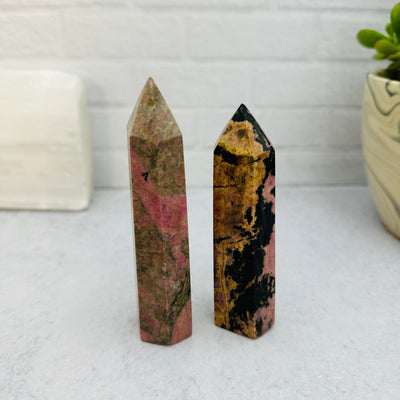 Rhodochrosite Polished Point Towers - You Choose
