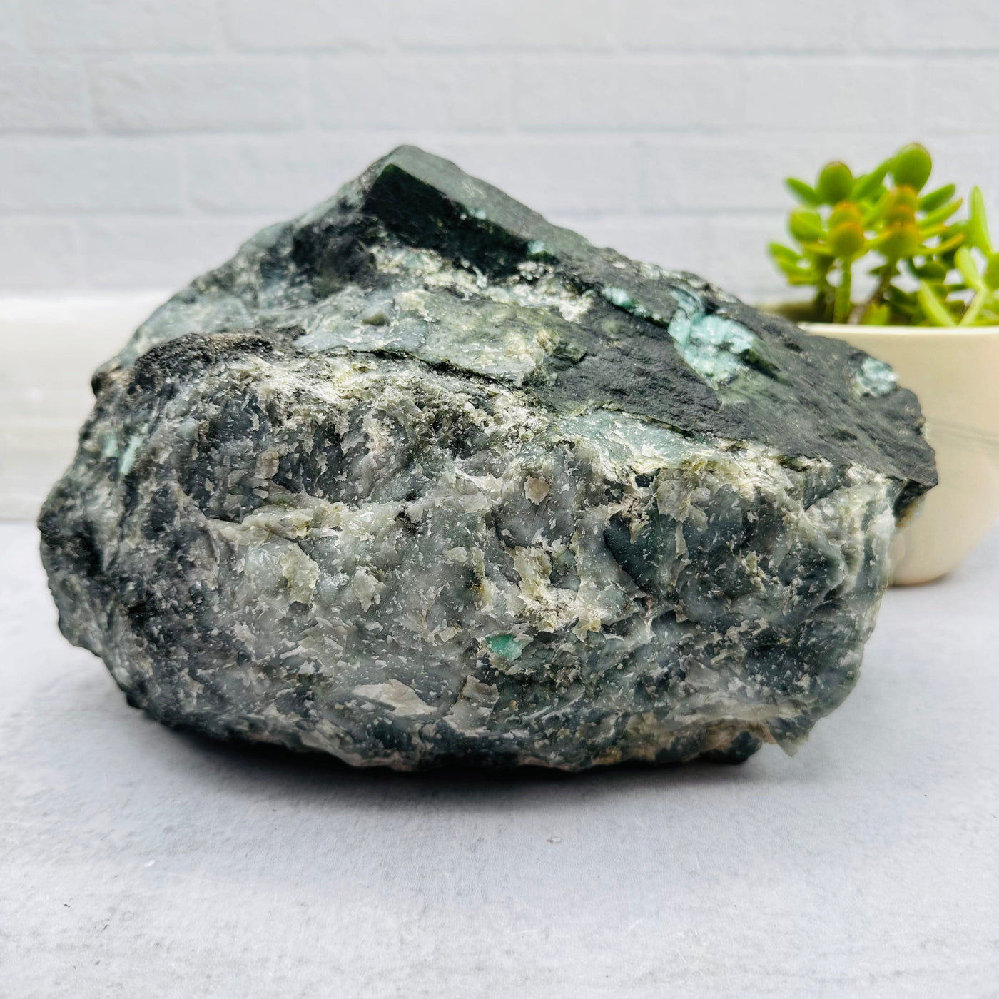 Emerald Large Rough Stone - OOAK - front