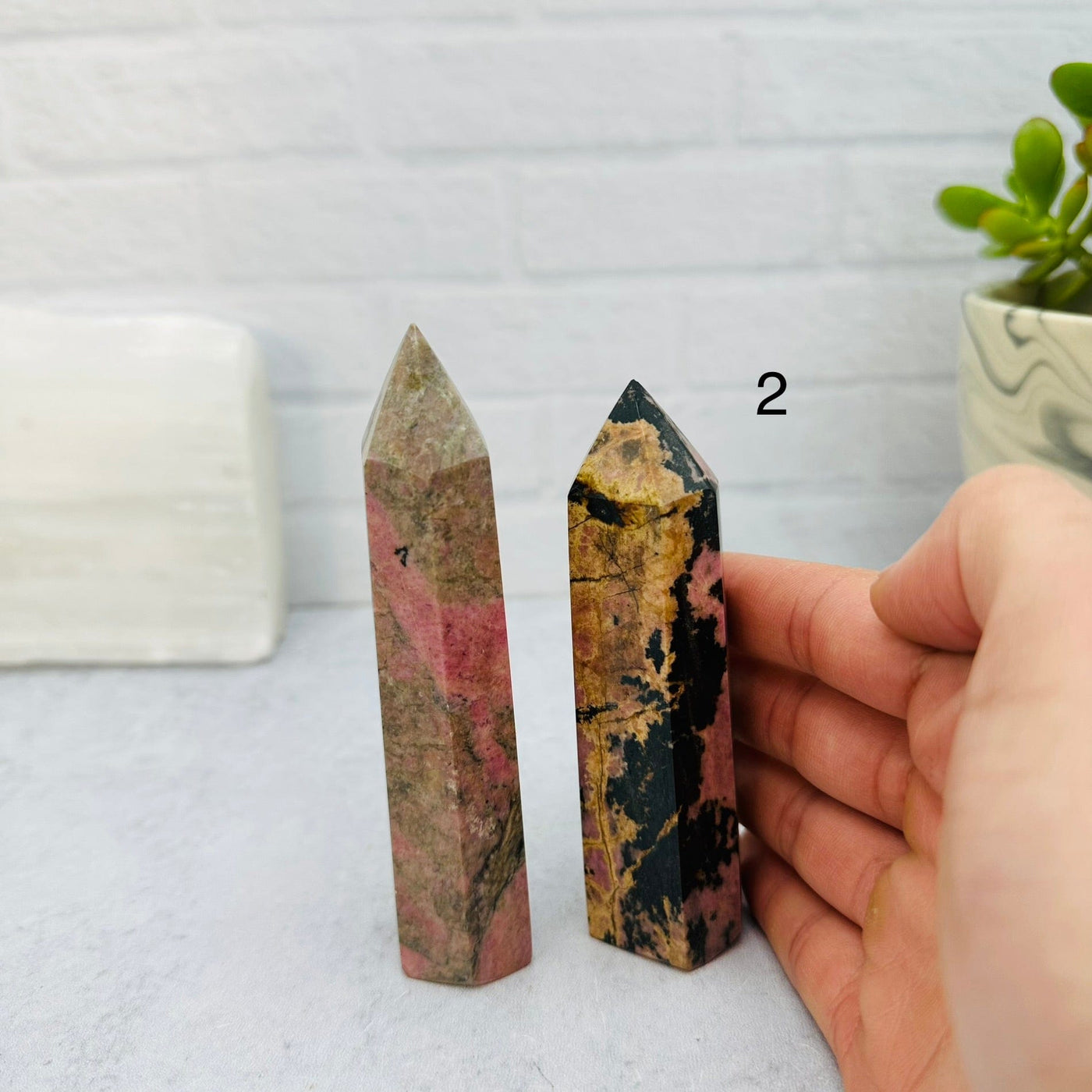 Rhodochrosite Polished Point Towers - You Choose-02