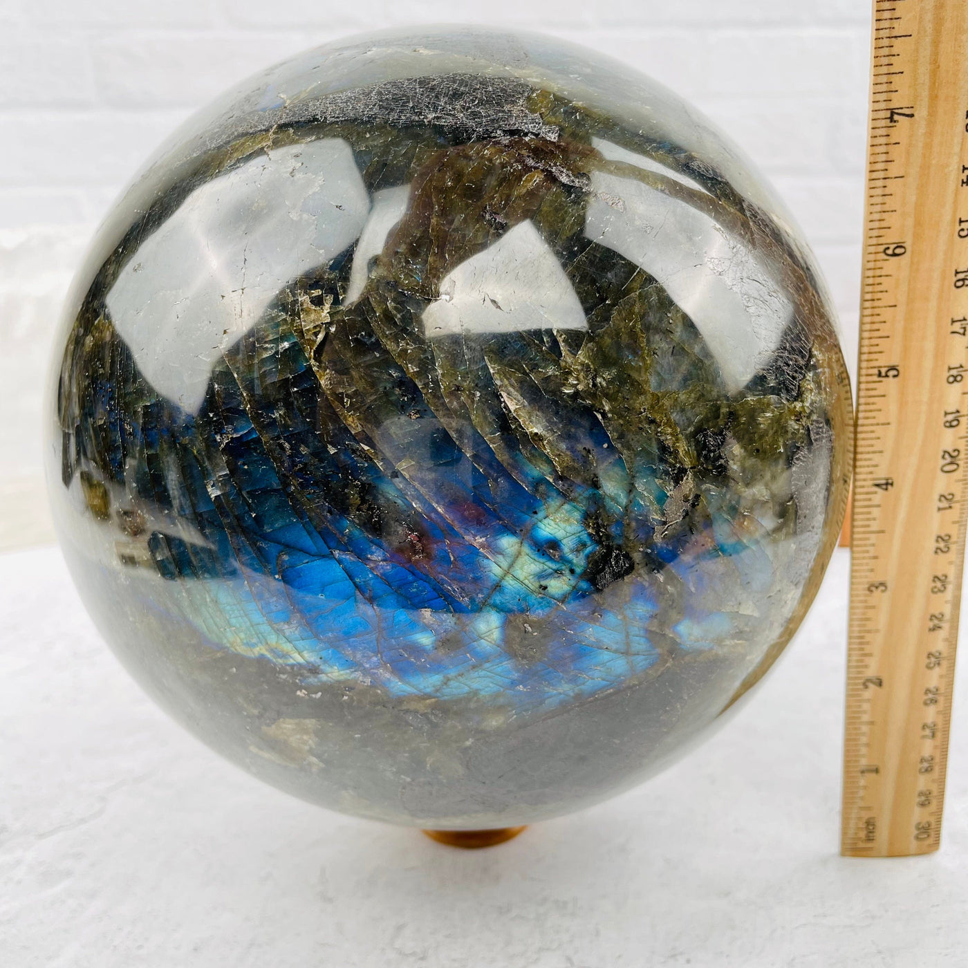 Giant Labradorite Sphere - OOAK