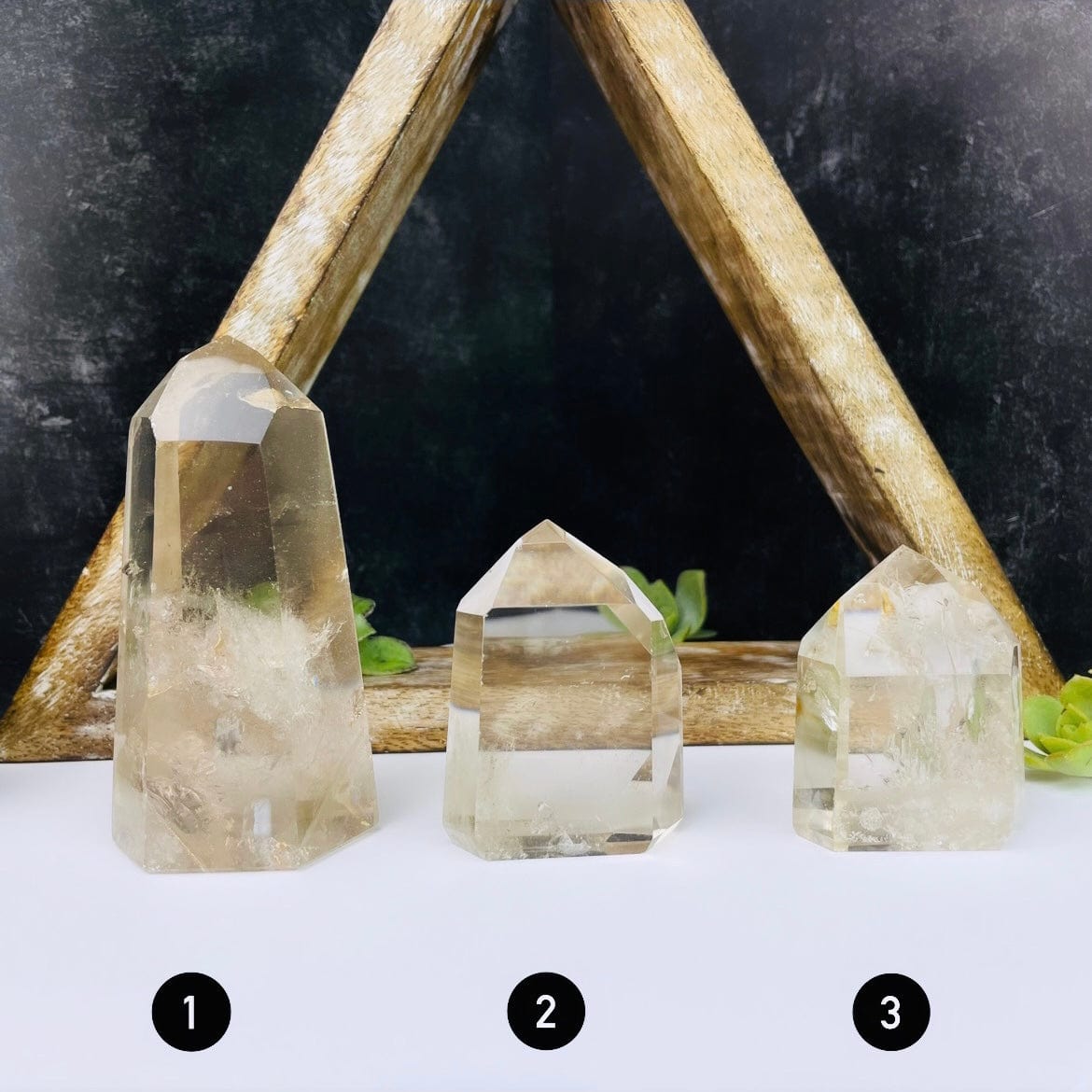 Smoky Quartz Points with Inclusions - You Choose. 1-3 displayed.