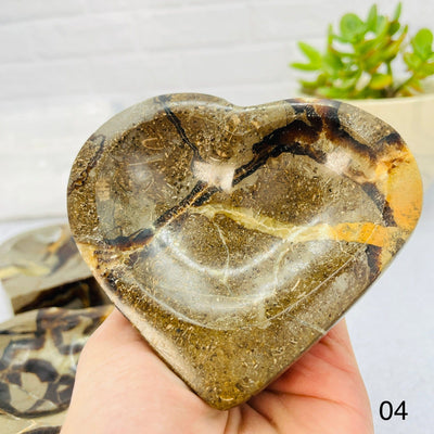 Septarian Heart Bowl - Front View - #04