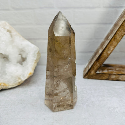  Polished Lodalite Points with Natural Inclusions - OOAK - back