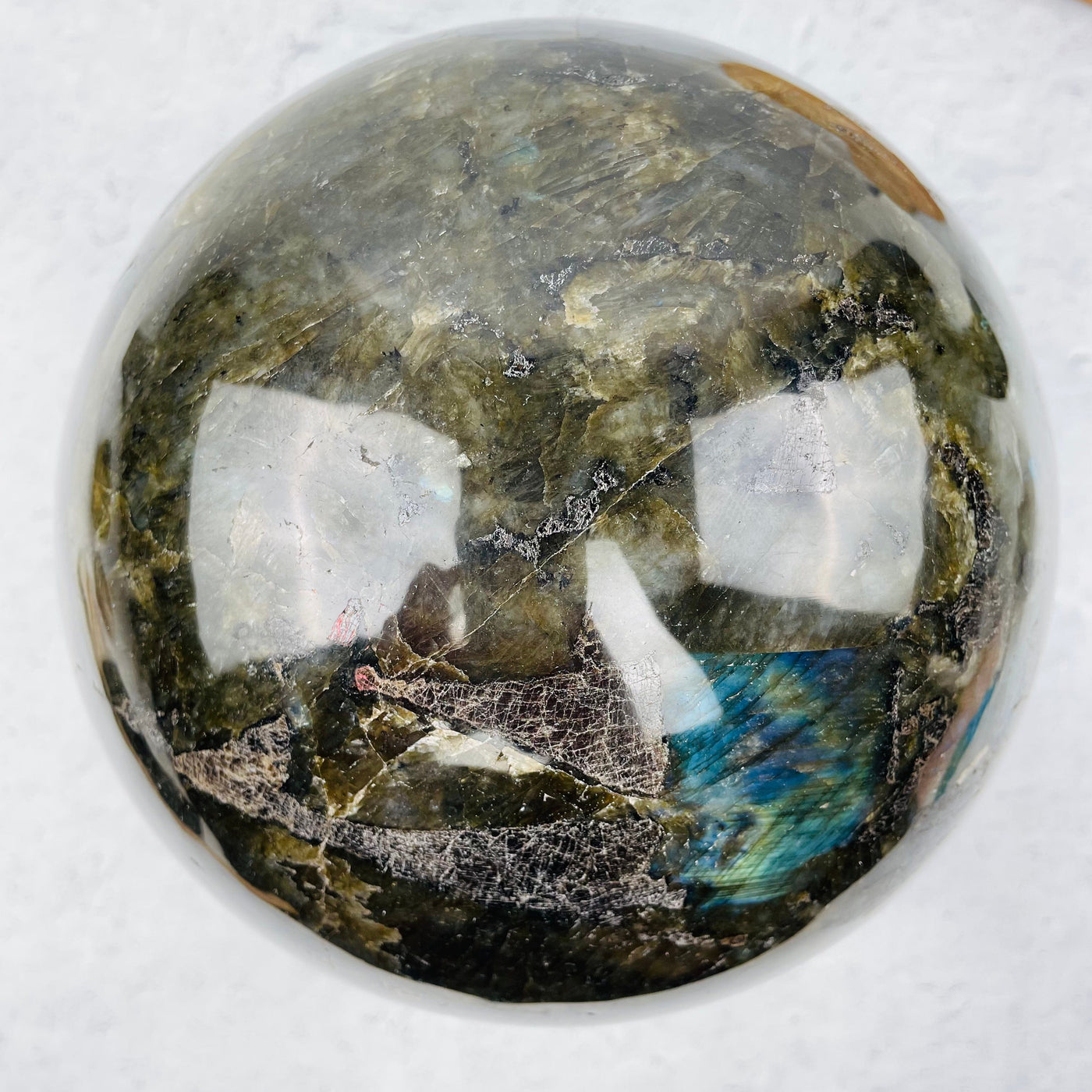 Giant Labradorite Sphere - OOAK