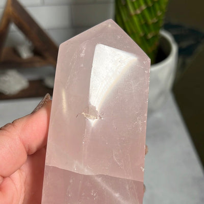 Rose Quartz Polished Point As Is