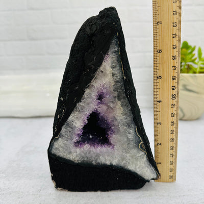 Amethyst Cathedral Geode Crystal - OOAK - With Measurements