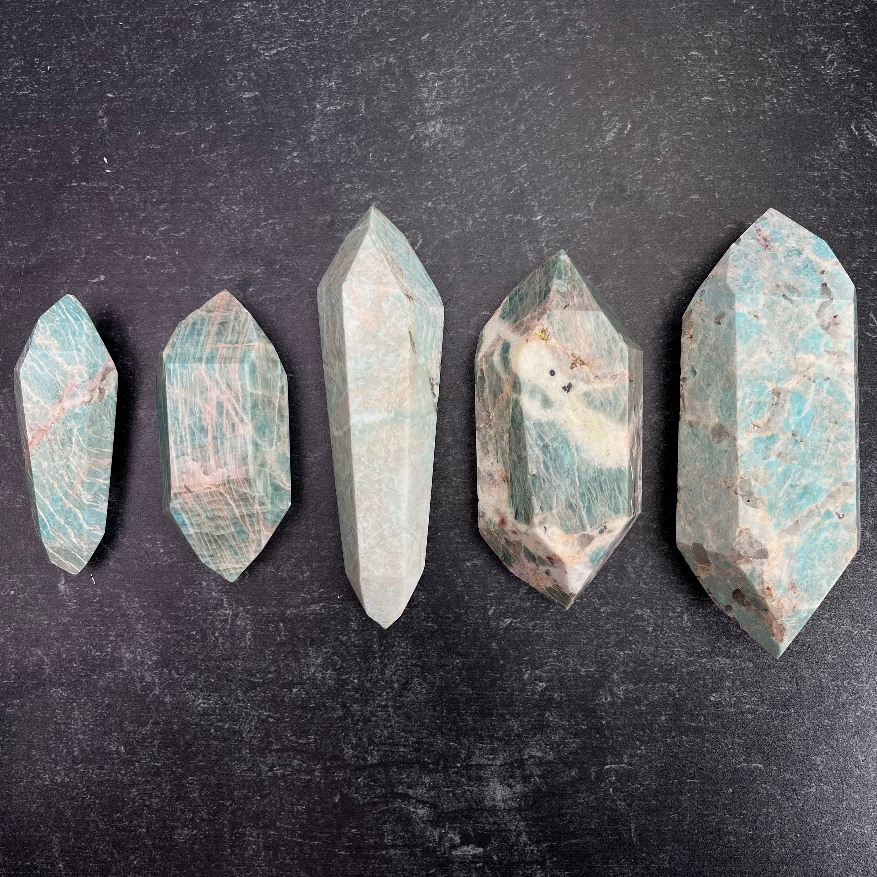Amazonite Polished Double Terminated Point - By Weight – Rock Paradise