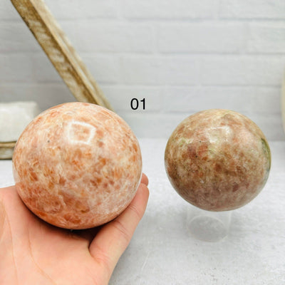 Sunstone Polished Sphere - You Choose - 01