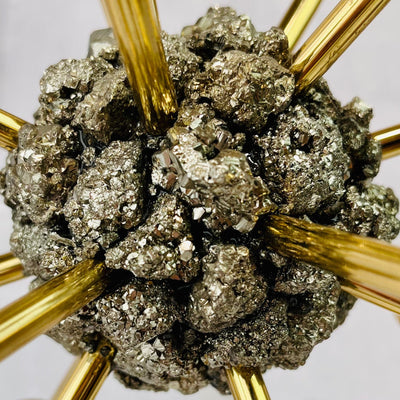 Up close view of Pyrite Cluster Center.
