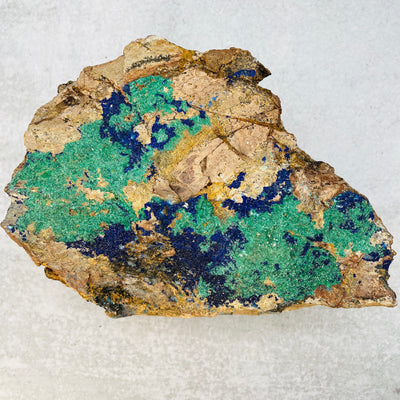 Azurite with Malachite Stone - One Of A Kind - aerial view
