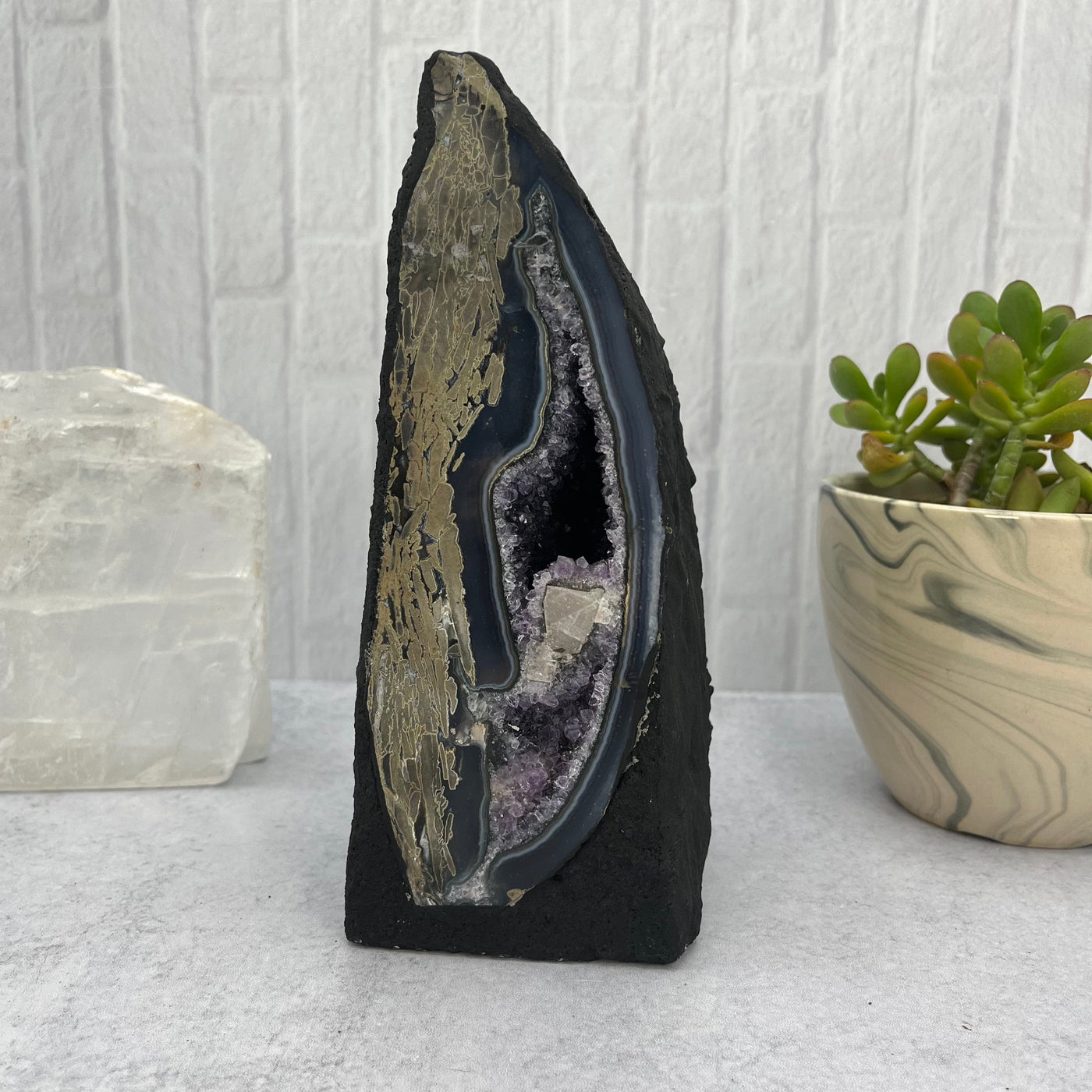Amethyst Cathedral Geode Crystal - OOAK- home decor