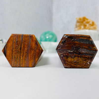 Bottom view of both Tigers Eye Towers.
