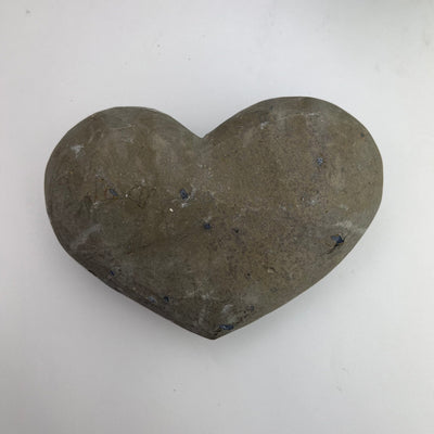 Amethyst Crystal Purple Druzy Heart back view