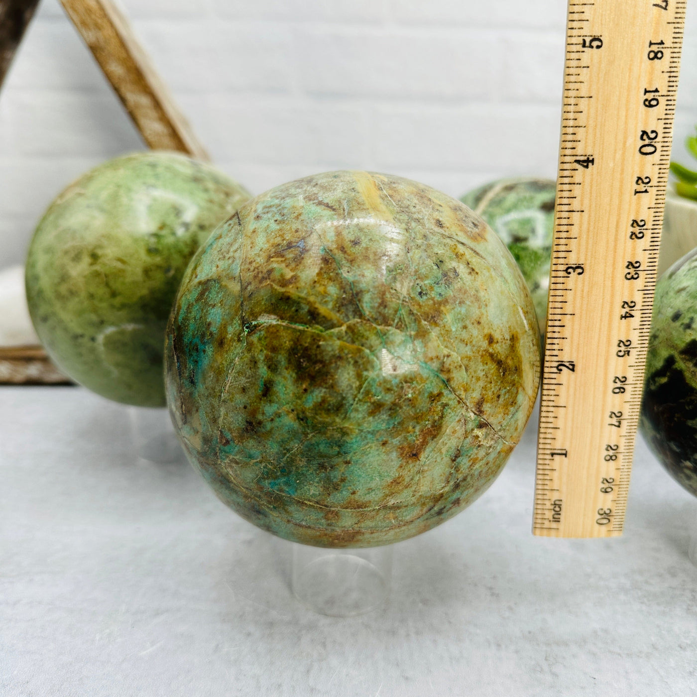 Pistachio Opal Sphere - You Choose- with measurements