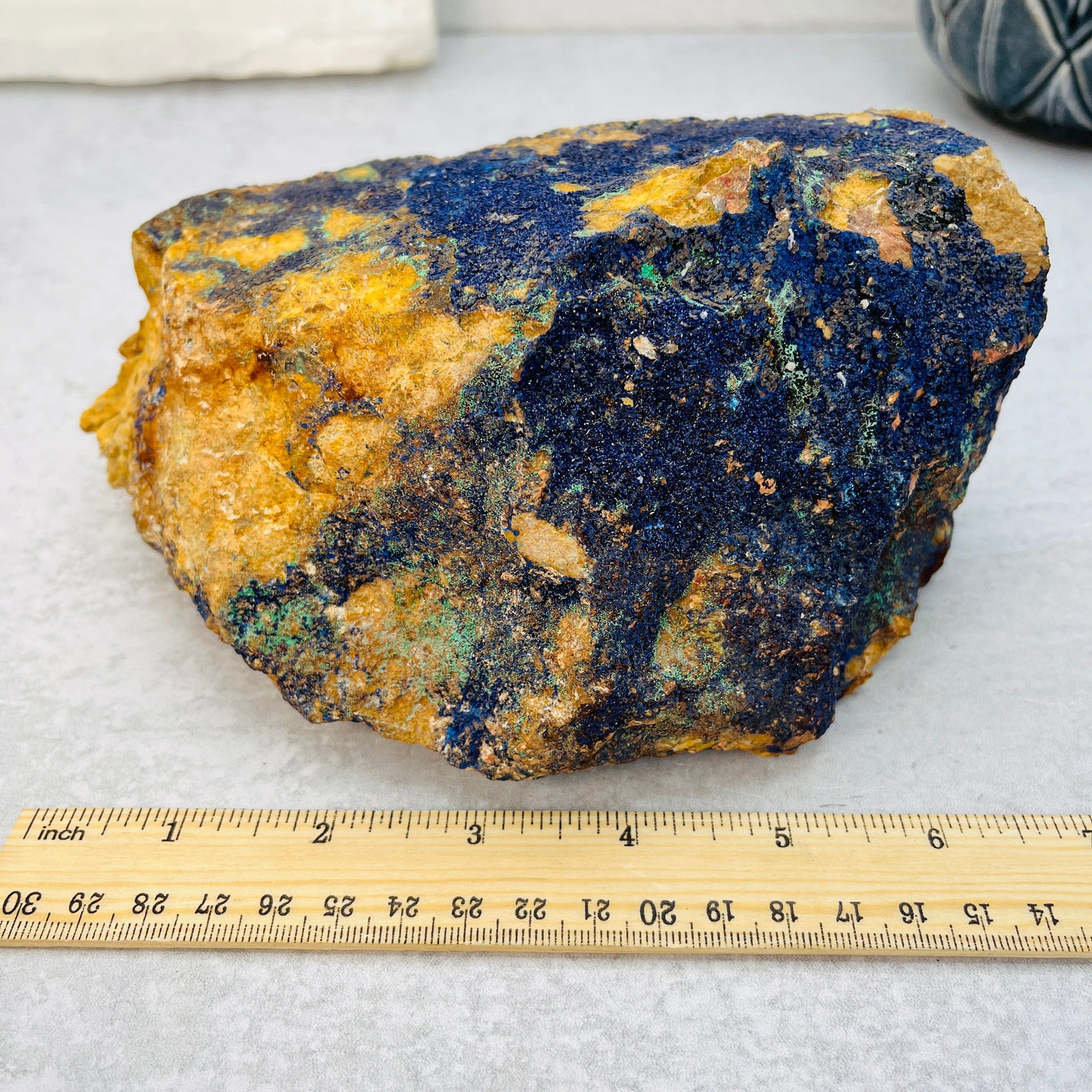 Azurite with Malachite Stone - OOAK - with measurements