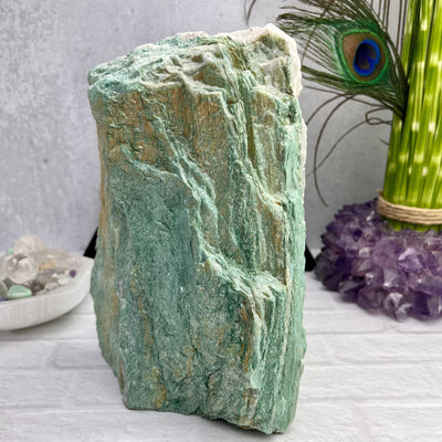 Green Free Form Fuchsite - front view