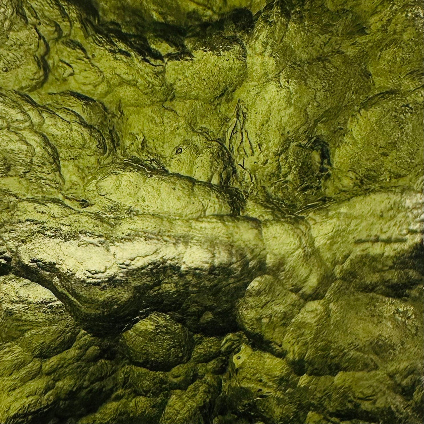 Ultra close up view of 9.2 gram (option N) Moldavite piece.
