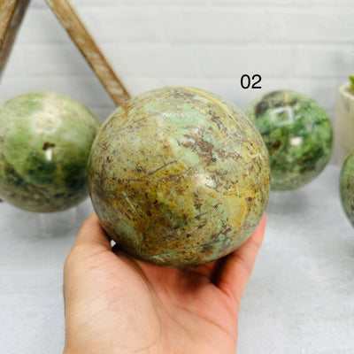 Pistachio Opal Sphere - You Choose-02