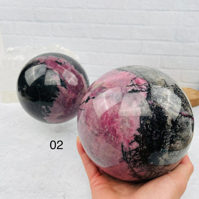 Rhodonite Spheres - You Choose- 02