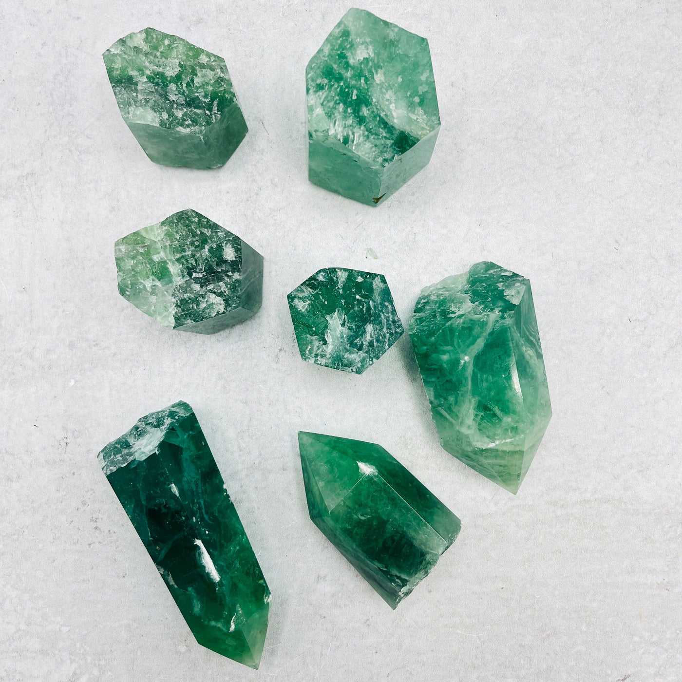 Green Fluorite Crafters 2.5lb Bag - Aerial View