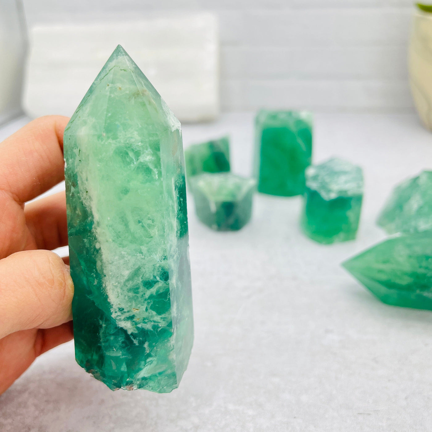 Green Fluorite Crafters 2.5lb Bag