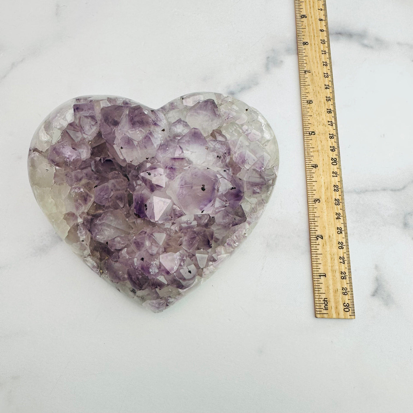 Agate Druzy Heart (DOOAK-) Size Reference 