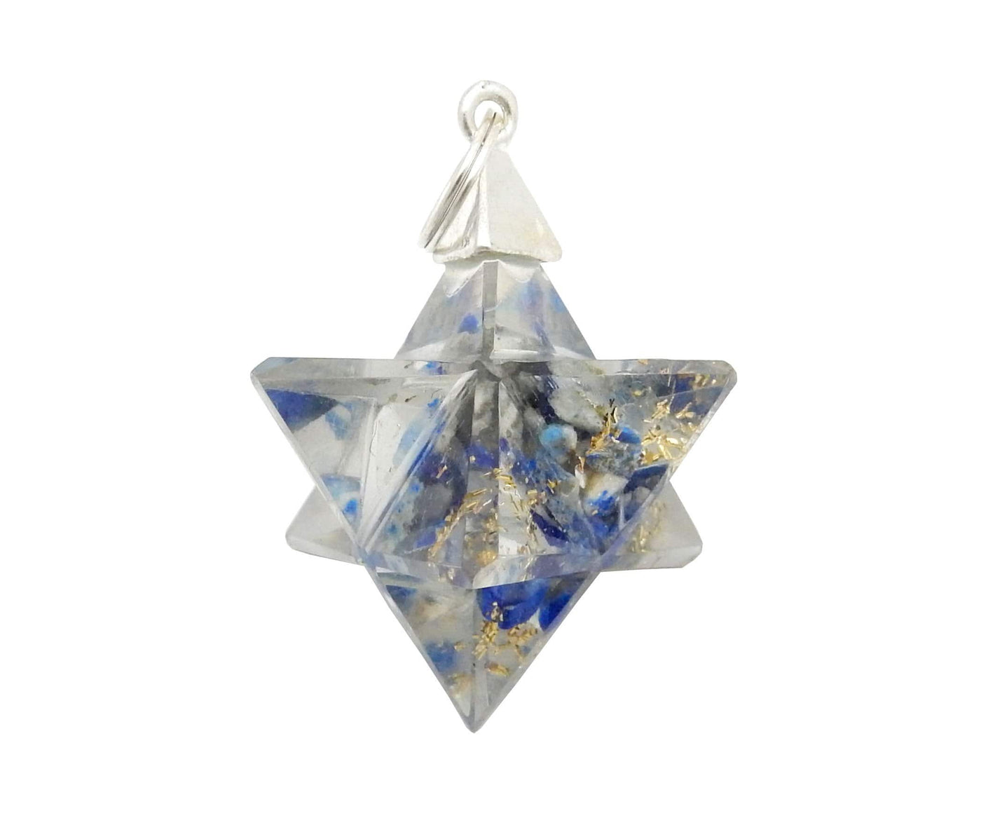 one merkaba star pendant close up