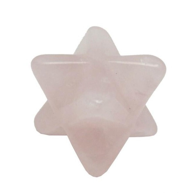 Merkaba Star - Rounded Rose Quartz Merkabah (RK34B19-10) – Rock