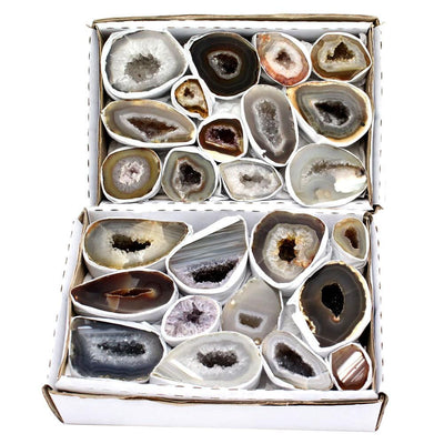 Natural Geode From Brazil - 2 open boxes