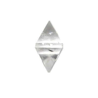 Diamond Shaped Crystal Quartz Stone Points displayed on white background