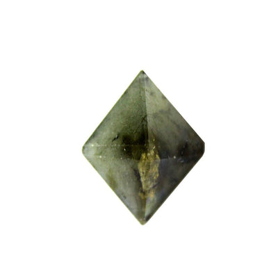 ONE (1) Labradorite Diamond Shaped Stone Point - close up