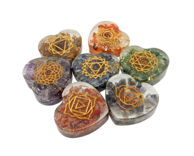 orgone chakra hearts all together