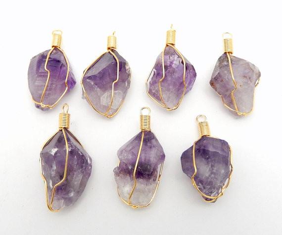 Amethyst wire wrap clearance