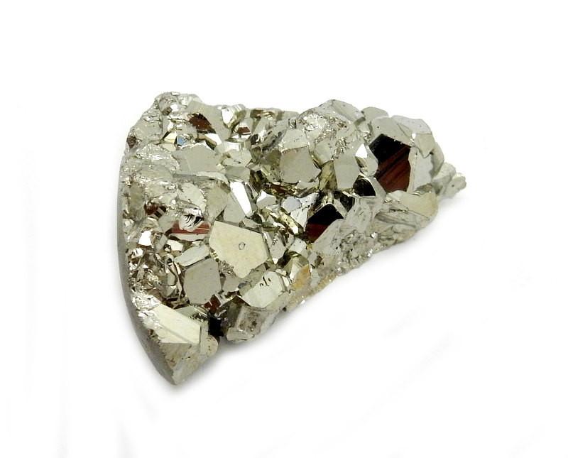 Side view of a Pyrite Mixed Shape Cabochon