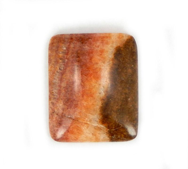 1 Rainbow Calcite Cabochon in a rectangular shape