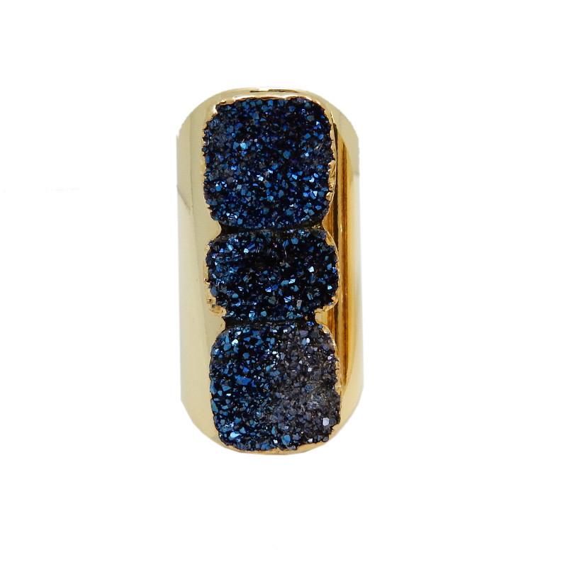 ring available in mystic blue druzy