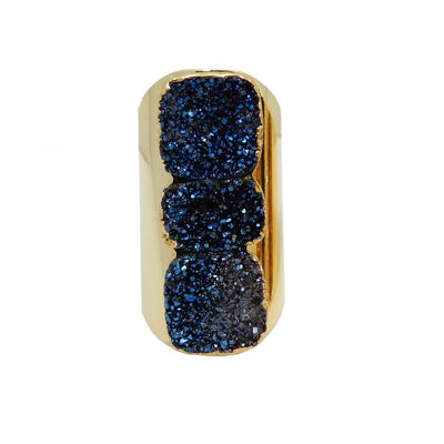 ring available in mystic blue druzy