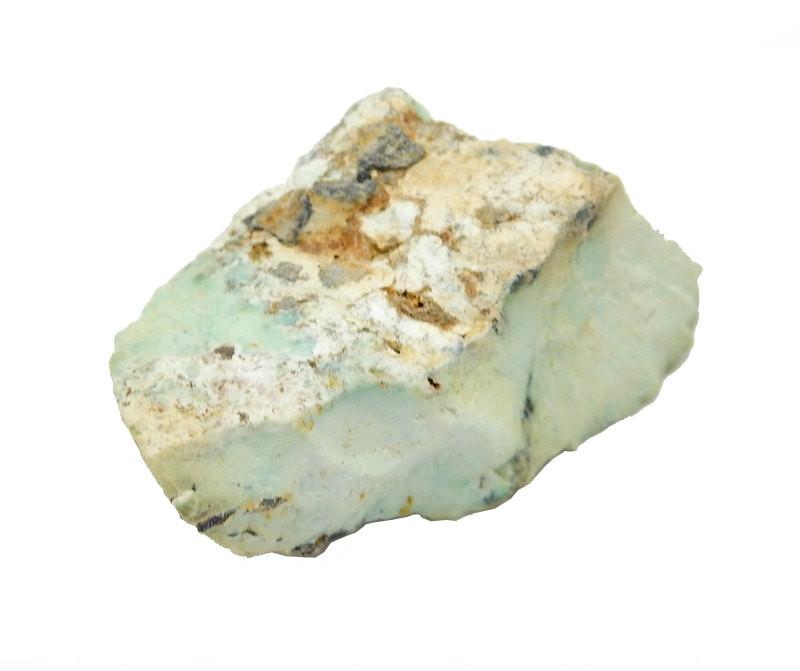 Rough Natural Apache Turquoise on white background