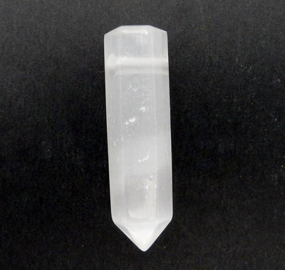 Selenite Pendant Pencil Point Bead - Selenite Point Top Side Drilled Bead - (RK22B13-03)