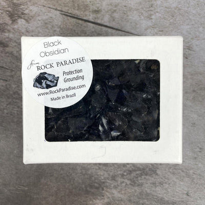 Black Obsidian Chubbie Box of Stones
