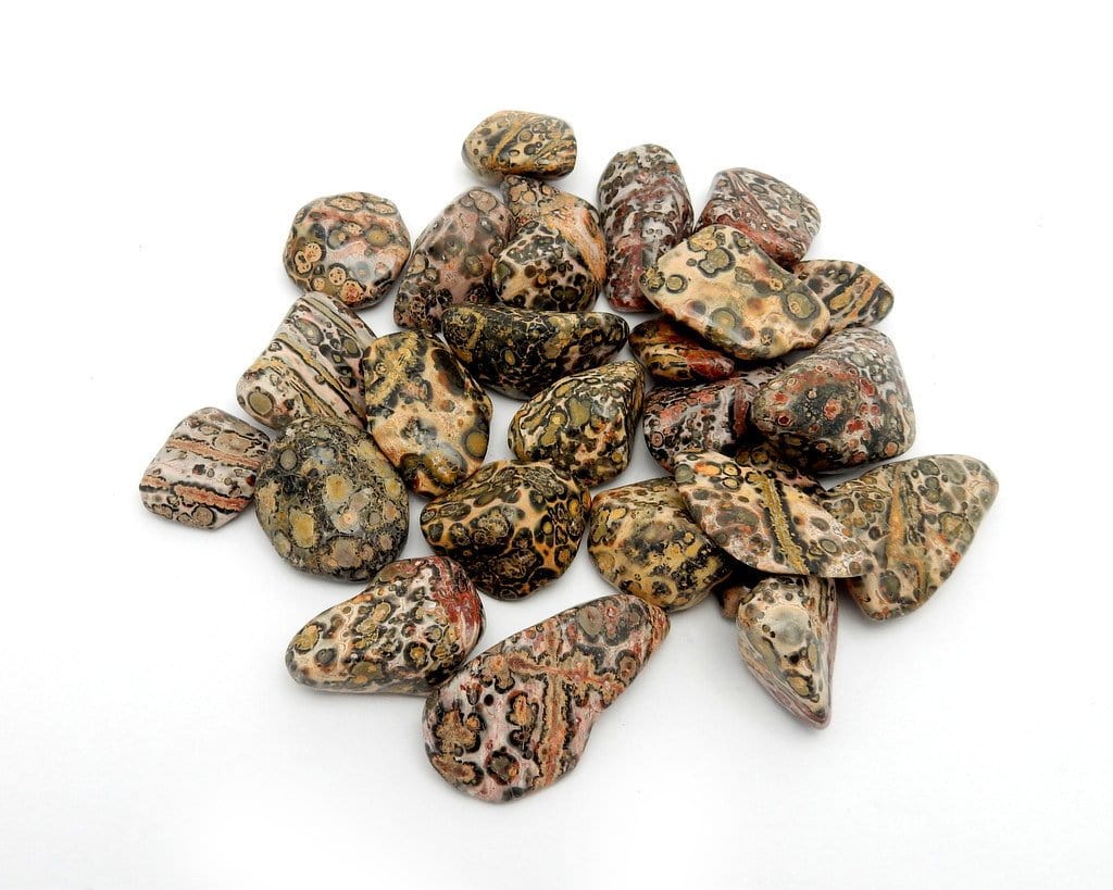 A pile of tumble jasper stones