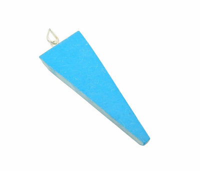 triangle Pendant With Silver Plated Bail displayed on white background